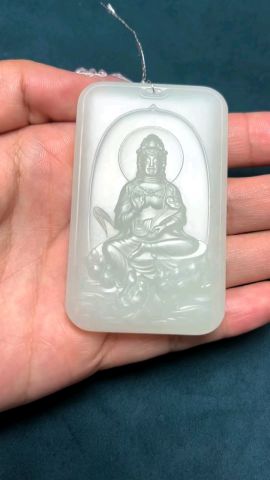 和田玉顶级的牌子!文殊菩萨!